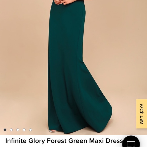Gorgeous green “infinite Glory” Lulu’s gown - Picture 6 of 8